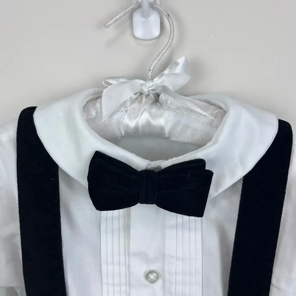 Vintage IMP Originals Black Velvet Suit Set 4T